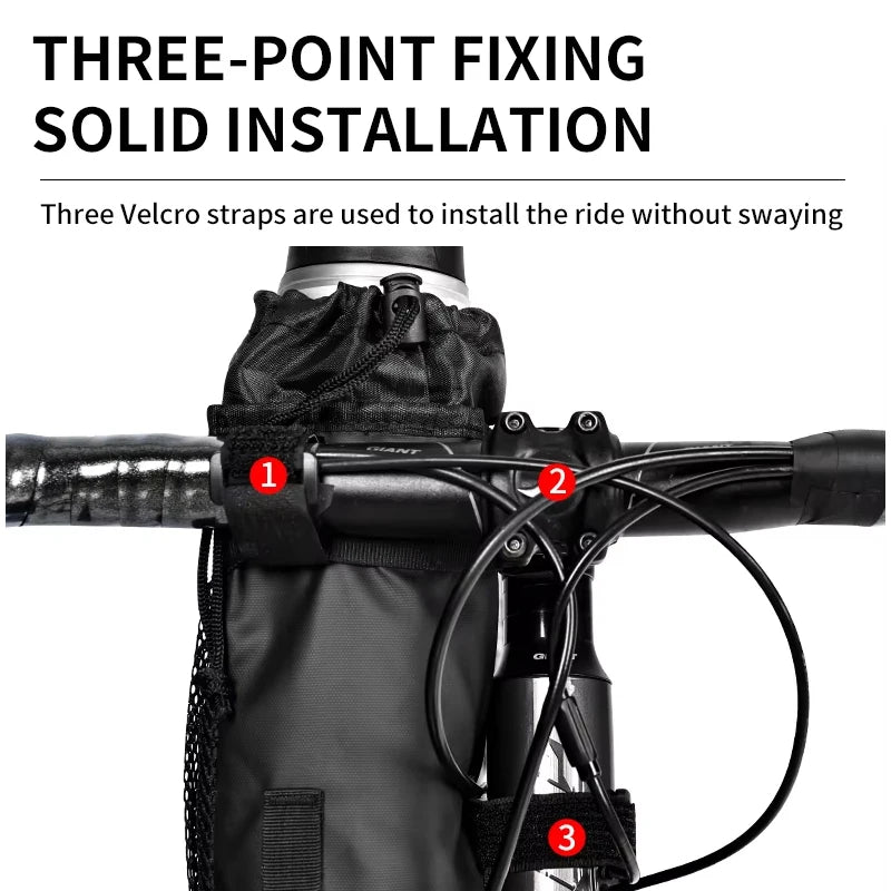 Bike Handlebar Water Bottle Bag – Insulated Cycling Pouch Handlebar Bottle Bag Nixie