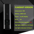 2-in-1 Bike Headlight & 120dB Horn USB Rechargeable Front Light Bike Headlight Horn Nixie 2000mAh Front light