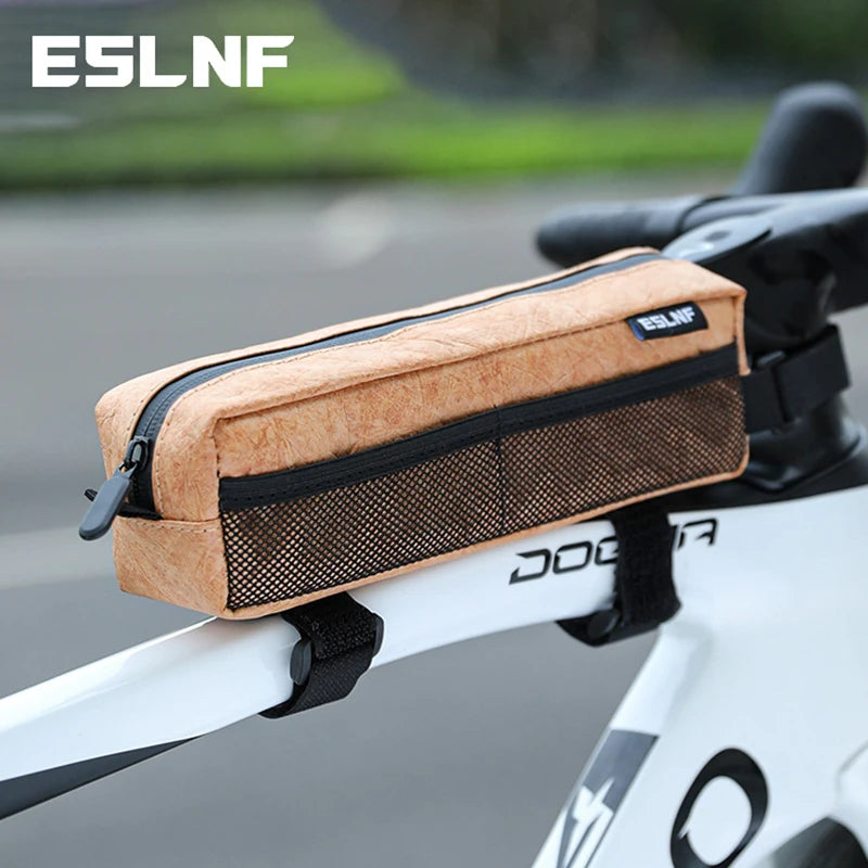 ESLNF Bike Top Tube Frame Bag Dual-Mesh Cycling Pouch MTB Bike Frame Bag Nixie