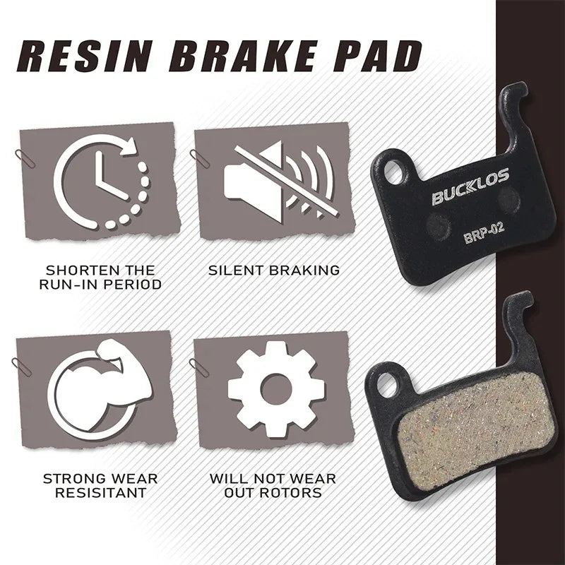 BUCKLOS 25 Pair MTB Disc Brake Pads Resin Metal Ceramic A01S M06 MTB Disc Brake Pads Nixie