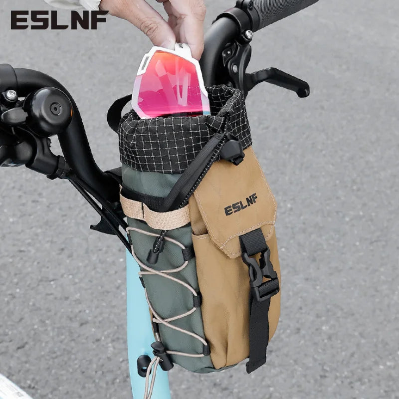 ESLNF Ultralight Bike Handlebar Water Bottle Bag | MTB Pouch Handlebar Bottle Bag Nixie