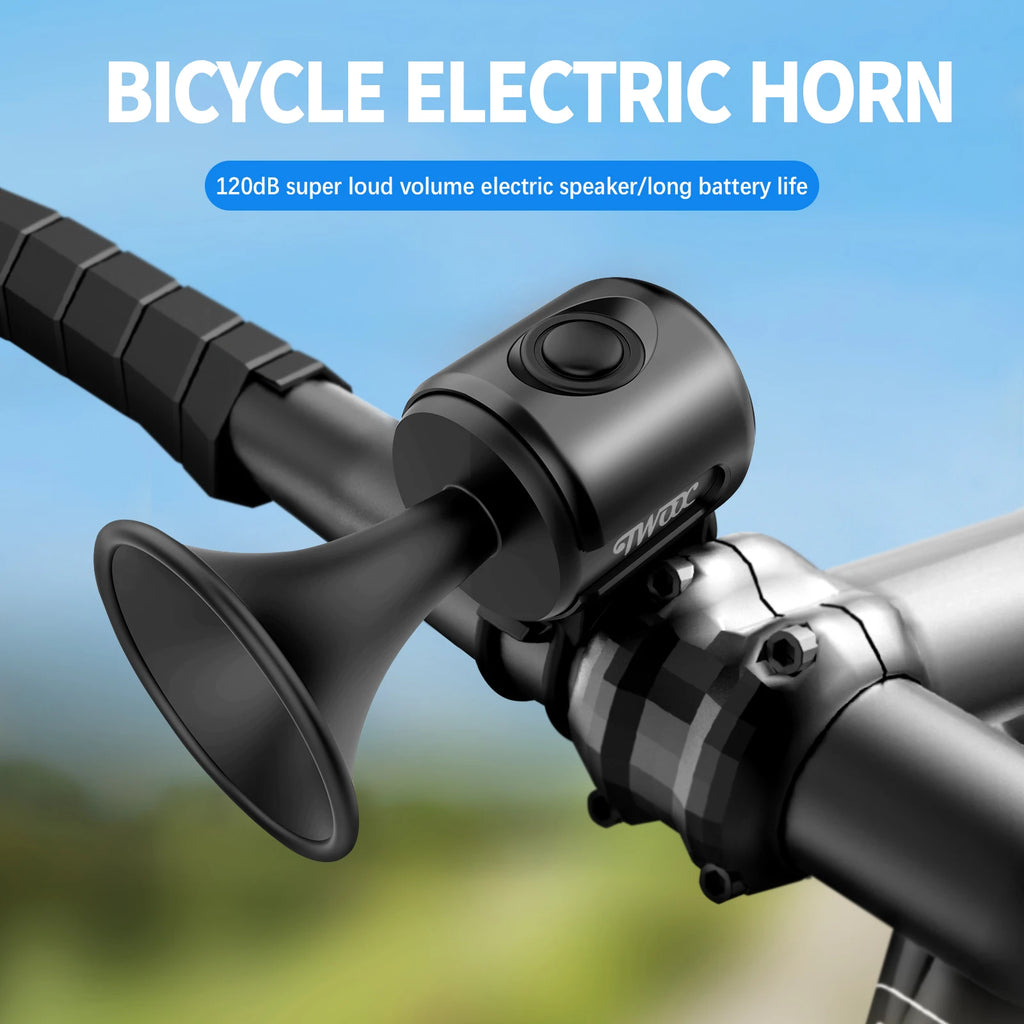 Electronic Bicycle Horn Bell – 120dB Loud Handlebar Alarm Bicycle Horn Bell Nixie