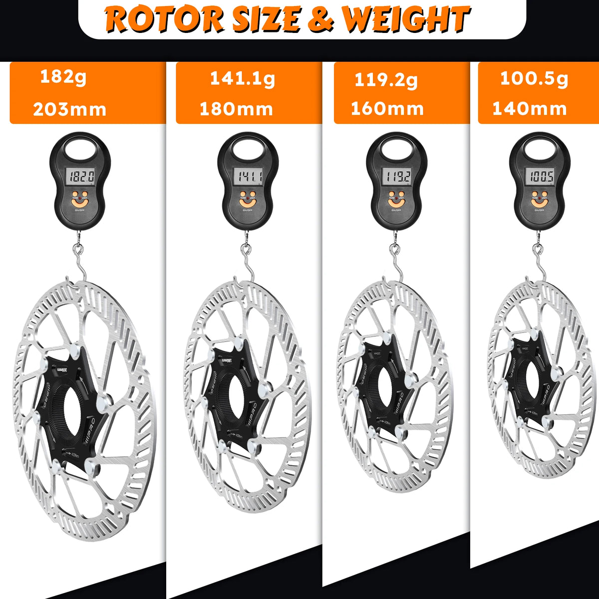IIIPRO Centerlock Bike Rotor MTB & Road Disc Brake 140–180mm Bicycle Brake Rotor Nixie
