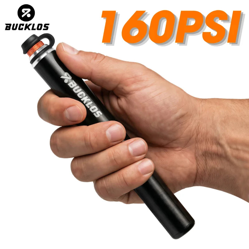 BUCKLOS Mini Bike Pump 160PSI – Schrader & Presta Valve MTB Mini Bike Pump Nixie