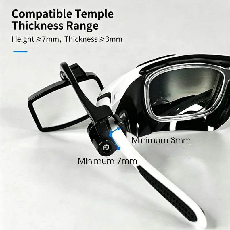 360° Adjustable Rear View Mirror Cycling Glasses & Helmet Mount Cycling Mirror Accessory Nixie