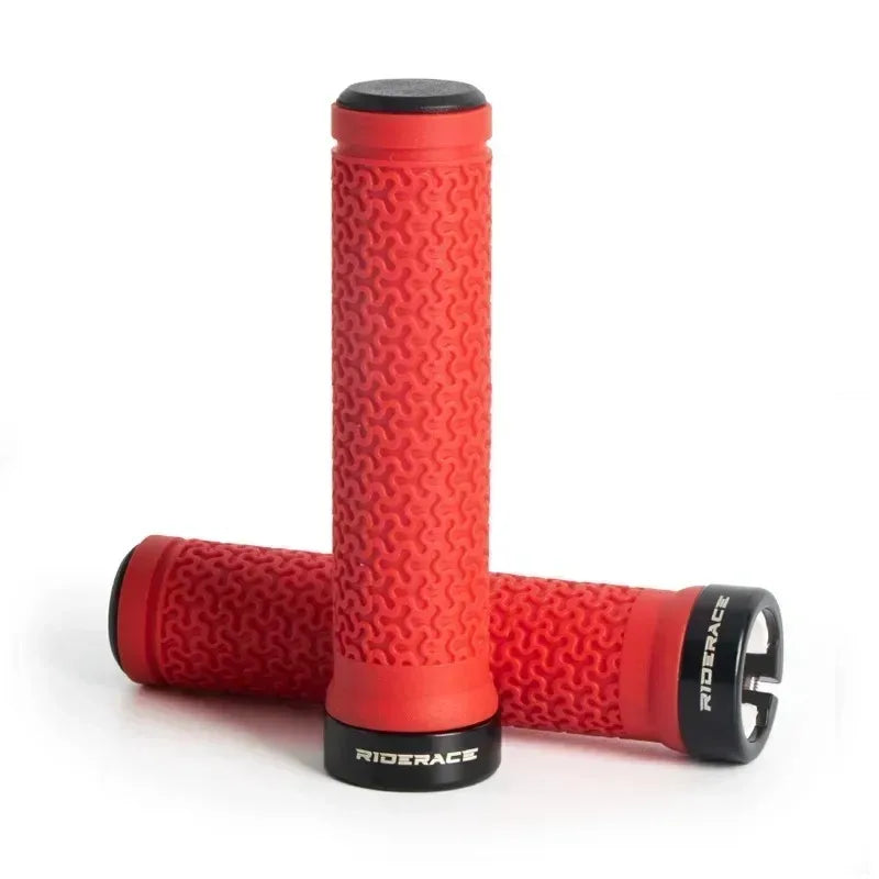 MTB Bike Handlebar Grips Anti-Slip Rubber for BMX Folding Bike Bike Handlebar Grips Nixie Red