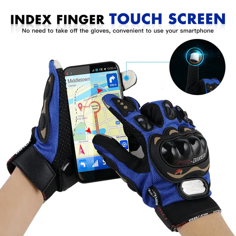 Motorcycle Gloves Hard Shell Touch Screen Breathable Full Finger Motorcycle Riding Gloves Nixie