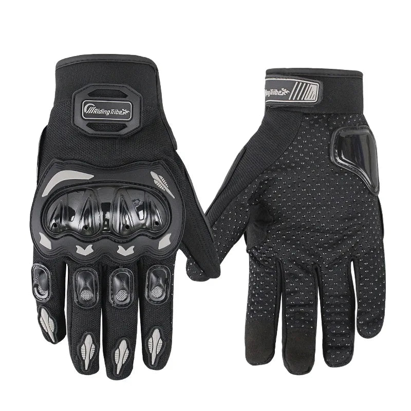 Hard Shell Full Finger Cycling Gloves – MTB, Dirt Bike & Moto Cycling Gloves Nixie Black XXL