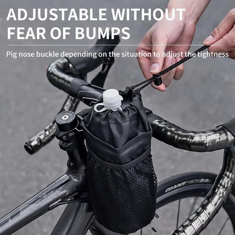 Bike Handlebar Water Bottle Bag – Insulated Cycling Pouch Handlebar Bottle Bag Nixie