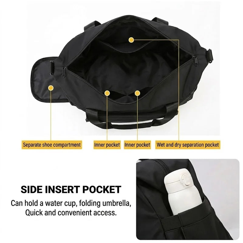 BUCKLOS Pickleball Paddle Bag – Large Sports Shoulder Bag Sports Racket Bag Nixie