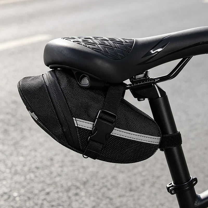 Bike Saddle Bag Under Seat – Reflective 1.7L Cycling Tail Bag Bicycle Saddle Bag Nixie