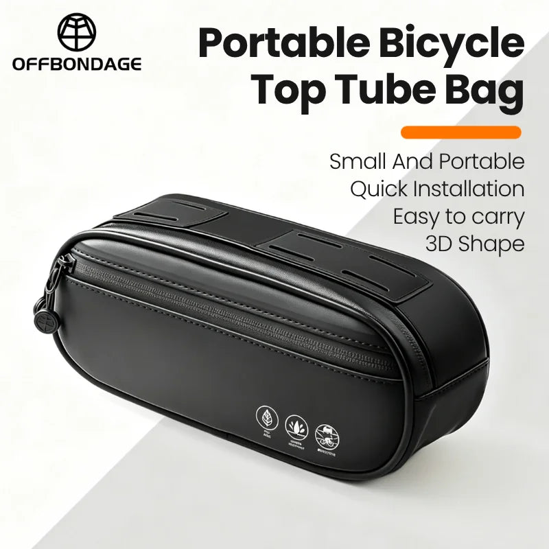 OFFBONDAGE Waterproof Bike Handlebar Bag | MTB Top Tube Bag