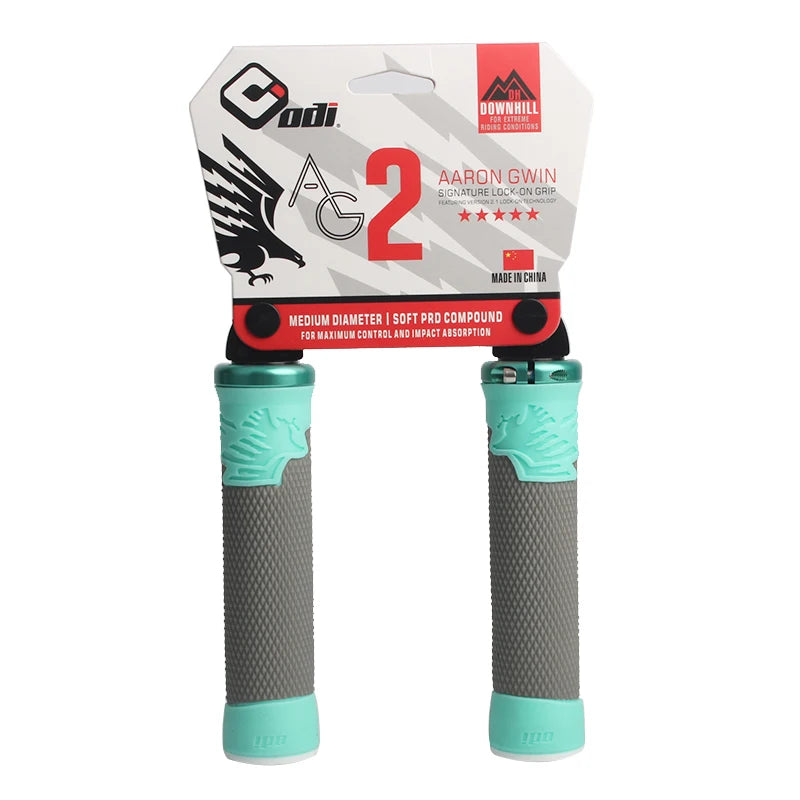 ODI AG-2 Silicone MTB Lock-On Handlebar Grips | Anti-Slip MTB Handlebar Grips Nixie 510183-BIANQI