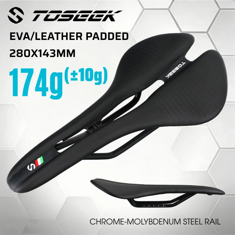 TOSEEK Ultralight Bike Saddle – Hollow Breathable Ergonomic Seat Bike Saddle Nixie