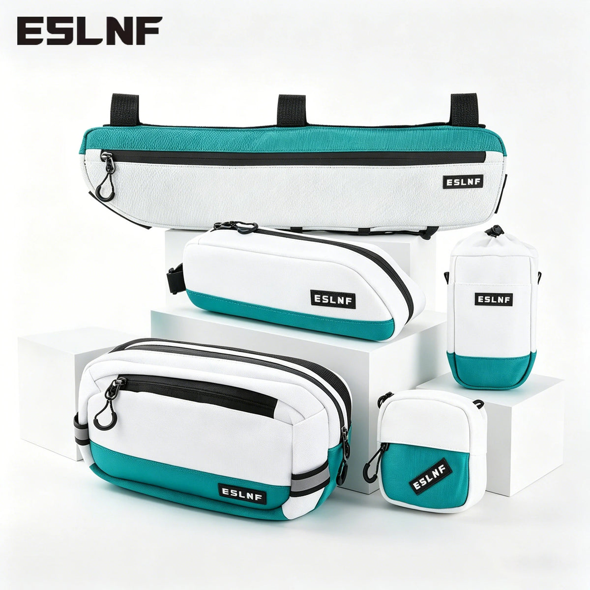 ESLNF 5-Piece Bicycle Frame Bag Set – Waterproof Pannier Bicycle Frame Bag Set Nixie