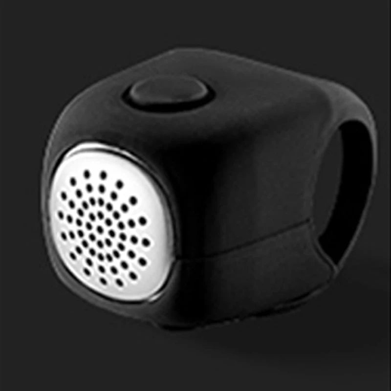 BUCKLOS Electric Bike Bell USB Rechargeable 90dB Horn MTB Electric Bike Bell Nixie Black