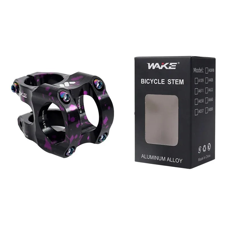 WAKE CNC Aluminum MTB Short Handlebar Stem – Ultralight 35mm