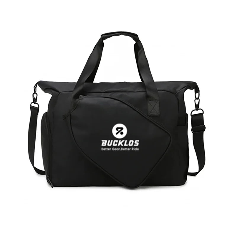 BUCKLOS Pickleball Paddle Bag – Large Sports Shoulder Bag Sports Racket Bag Nixie Black
