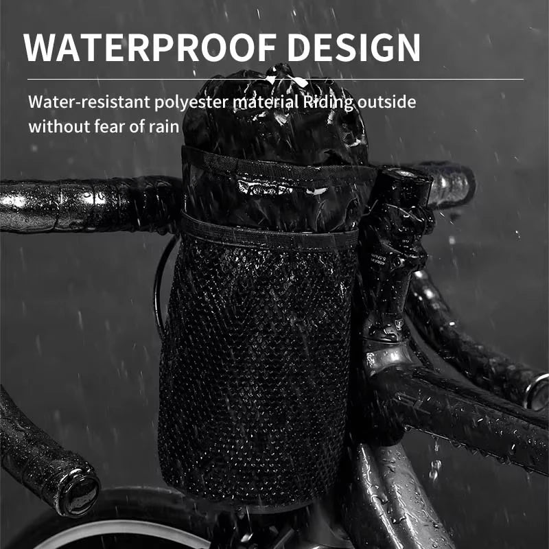 Bike Handlebar Water Bottle Bag – Insulated Cycling Pouch Handlebar Bottle Bag Nixie