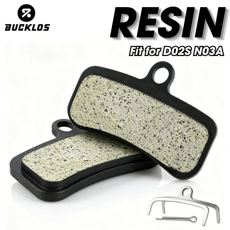 BUCKLOS Resin MTB Bike Brake Pads D02S N03A – Shimano Compatible Disc Brake Pads Nixie