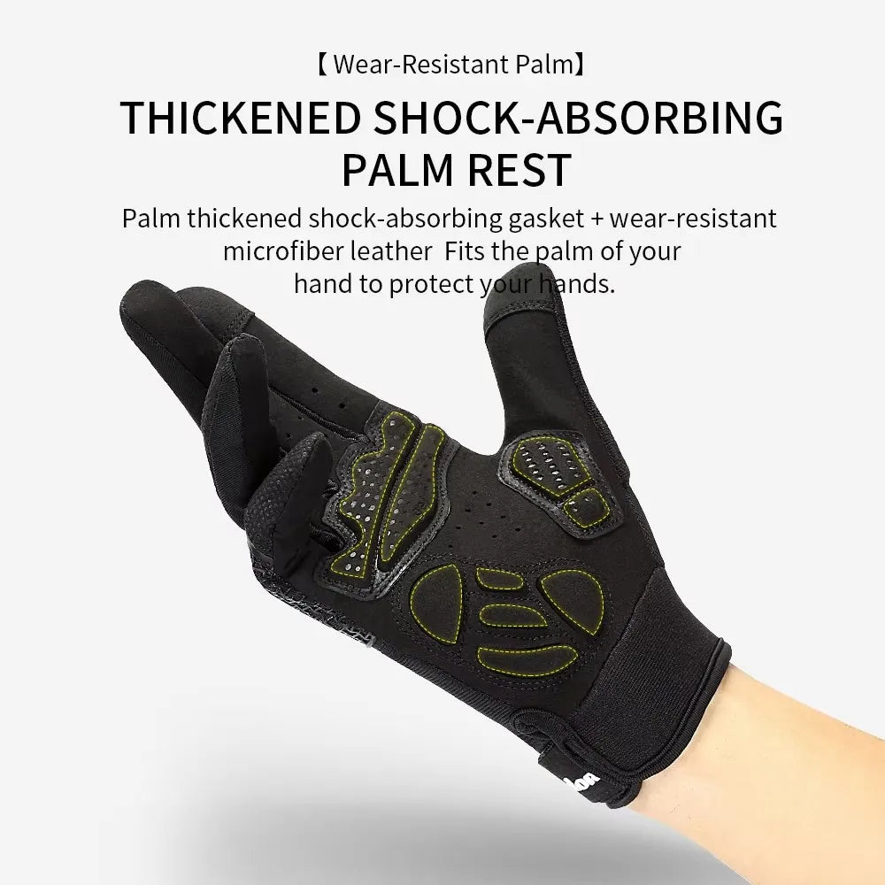 Full Finger Cycling Gloves – Non-Slip Shock-Absorbing MTB Gloves Cycling Gloves Nixie