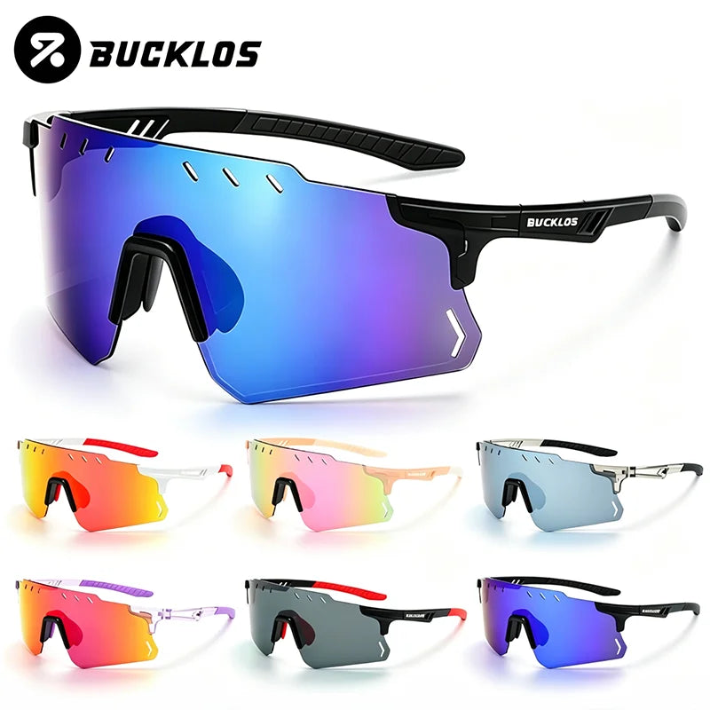 BUCKLOS UV400 Cycling Sunglasses – MTB Sports Eyewear Unisex Sports Sunglasses Nixie