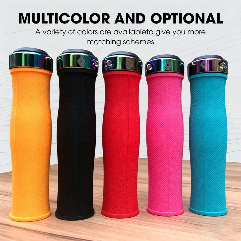 ODI Silicone Lock-On MTB Handlebar Grips – Anti-Slip Bike MTB Handlebar Grips Nixie