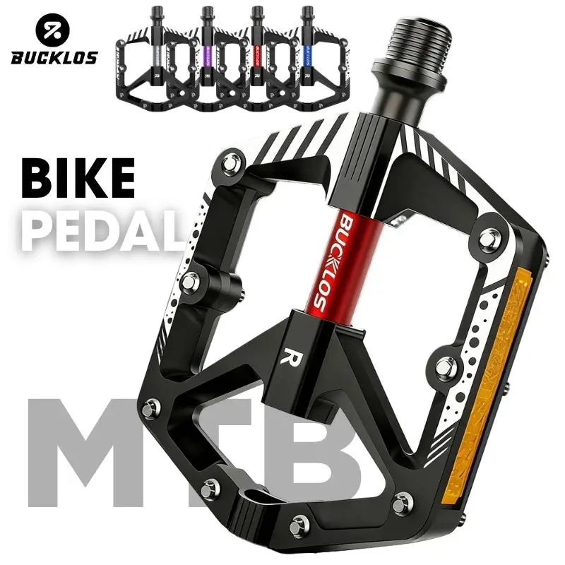 BUCKLOS Ultralight Aluminum BMX MTB Flat Bike Pedals Non-Slip Flat Bike Pedals Nixie