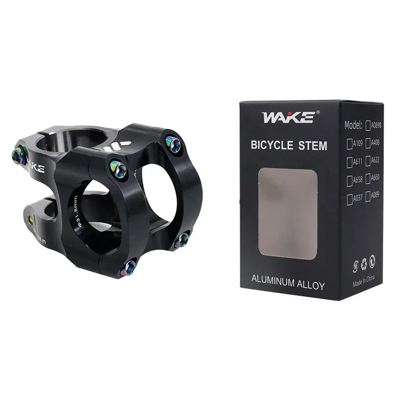 WAKE CNC Aluminum MTB Short Handlebar Stem – Ultralight 35mm