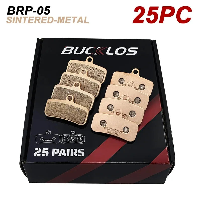 BUCKLOS Sintered-Metal Disc Brake Pads D02S N03A MTB Road Disc Brake Pads Nixie Sintered 25Pairs