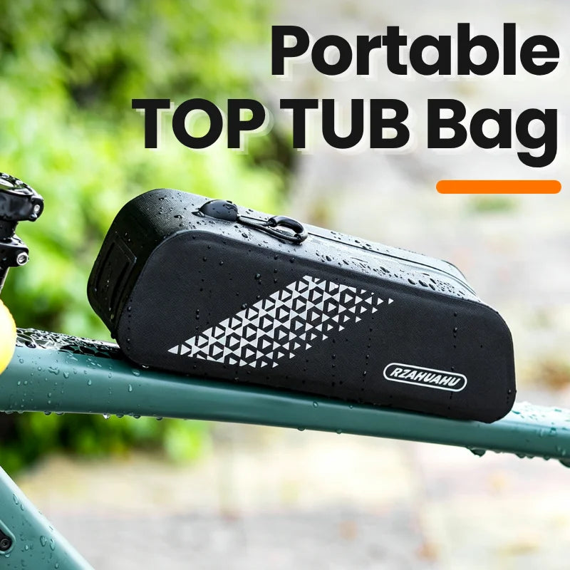 TPU Waterproof Bike Top Tube Bag – Ultralight Reflective