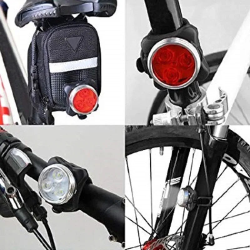 BUCKLOS Bike LED Light Set – USB Rechargeable, IPX5 Waterproof Bicycle Light Set Nixie