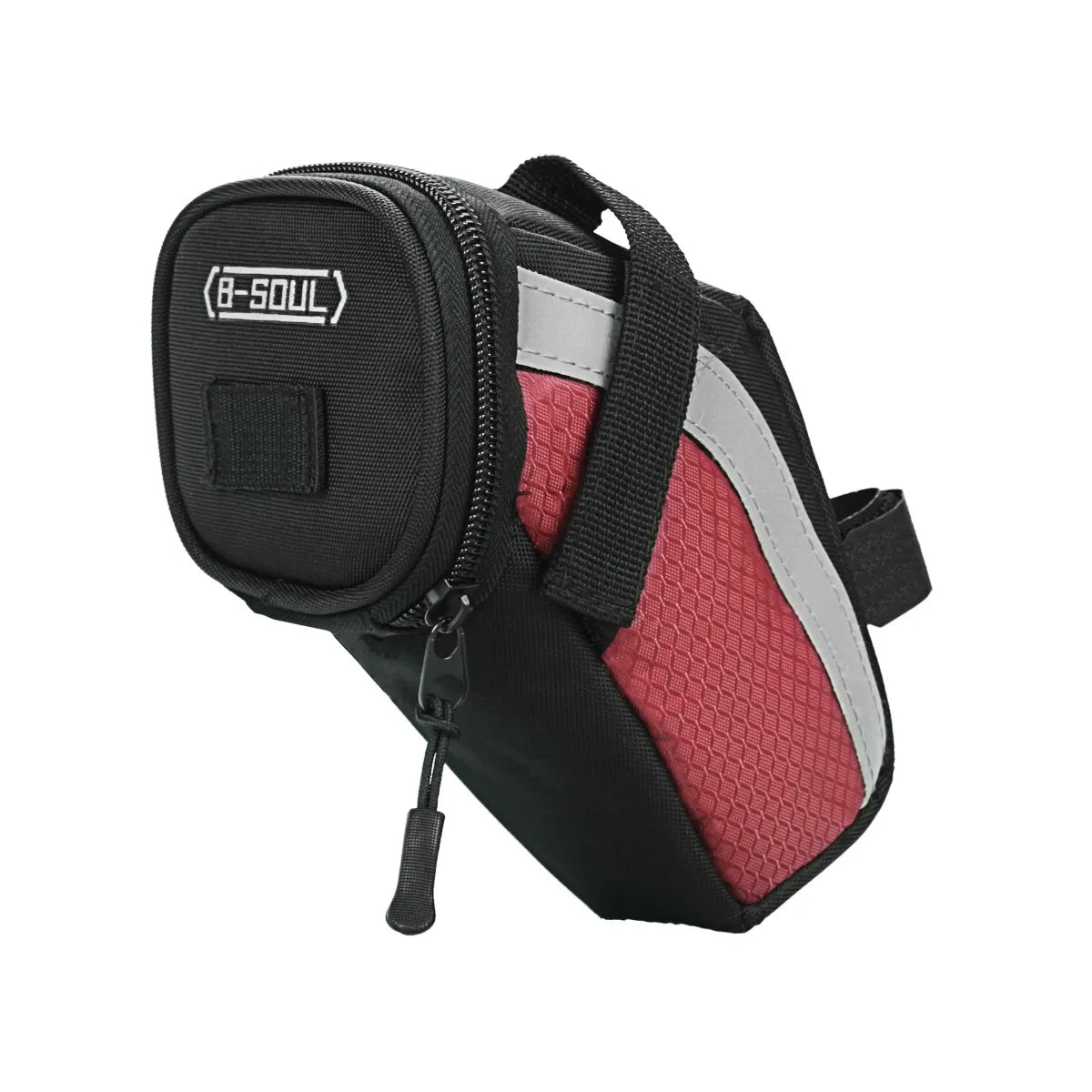 B-SOUL Ultralight Bike Saddle Bag – Large Rear Seat Storage Bag Bike Saddle Bag Nixie Red
