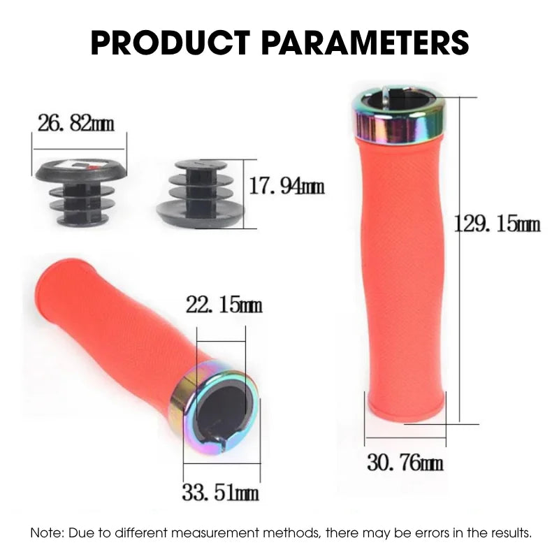 ODI Silicone Lock-On MTB Handlebar Grips – Anti-Slip Bike MTB Handlebar Grips Nixie