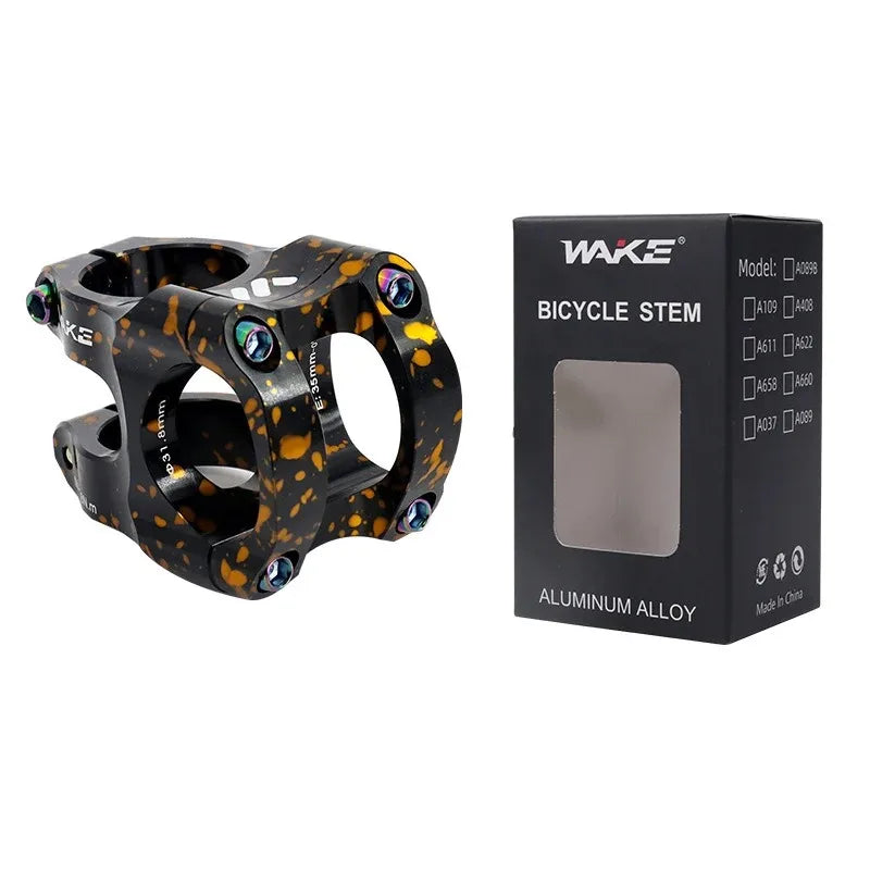 WAKE CNC Aluminum MTB Short Handlebar Stem – Ultralight 35mm