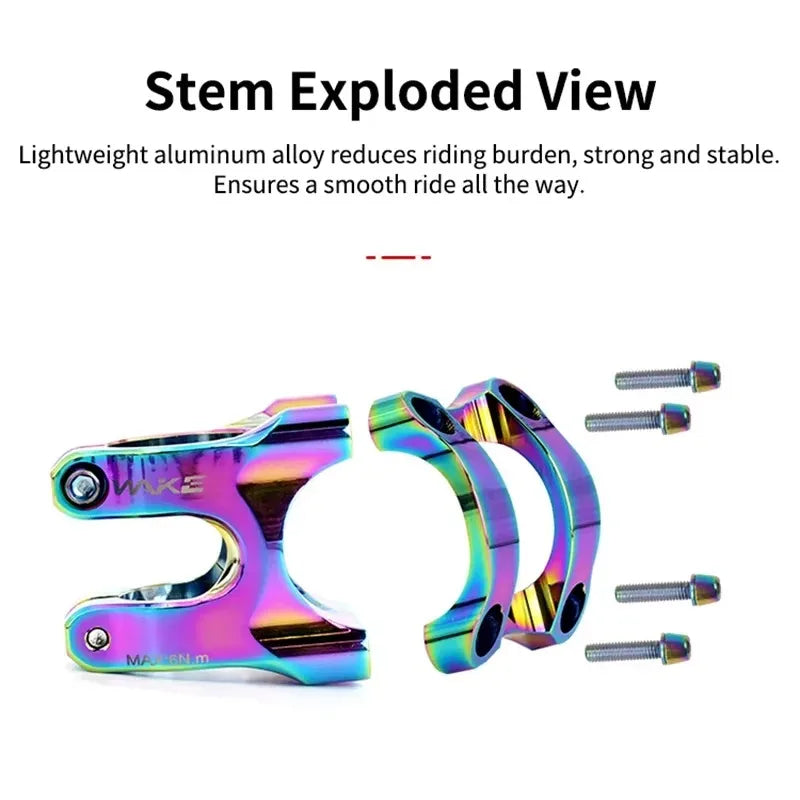 WAKE MTB CNC Aluminum Ultralight Short Stem – Road & Gravel Bicycle Stem Nixie
