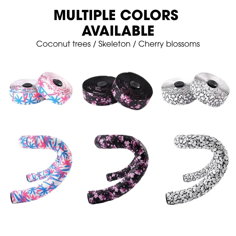 Cherry Blossom Road Bike Handlebar Tape – PU+EVA Anti-Slip Bike Handlebar Tape Nixie