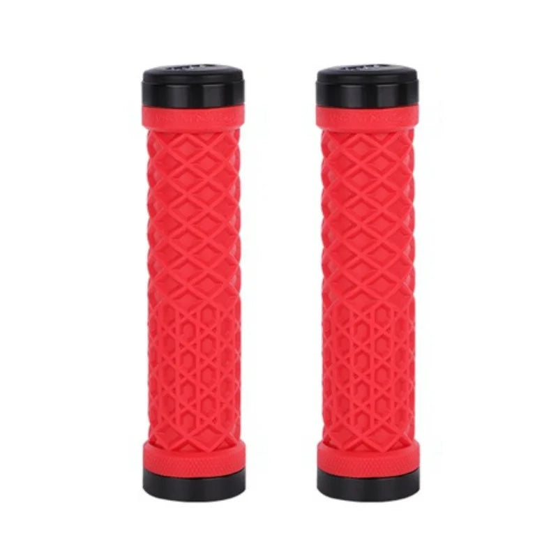 ODI Silicone MTB/BMX Handlebar Grips – Double Lock Anti-Slip Bicycle Handlebar Grips Nixie RED