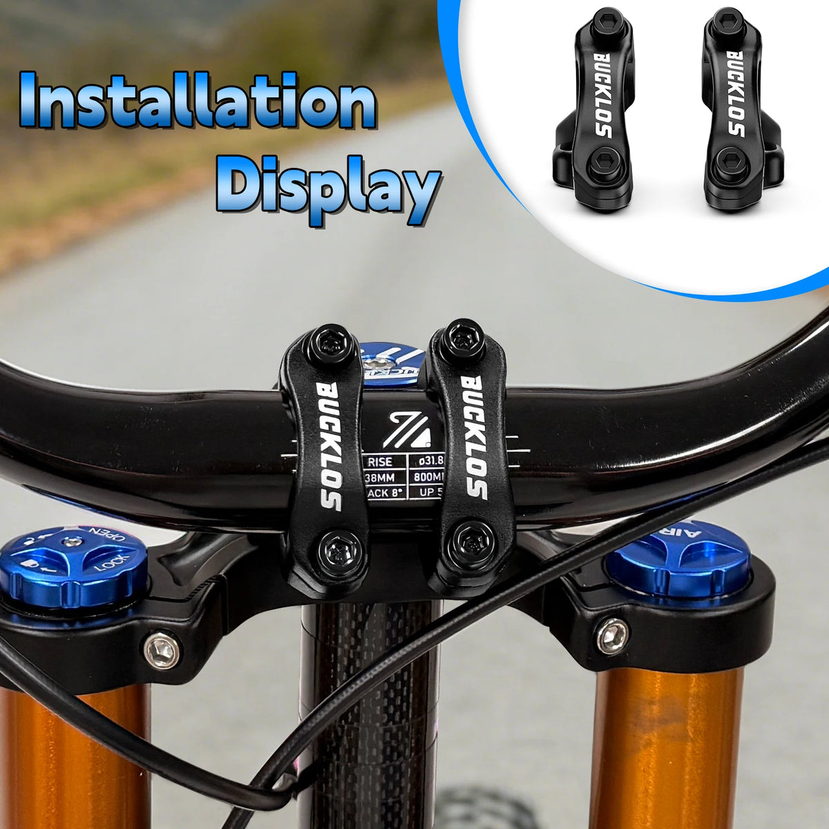 BUCKLOS MTB Direct Mount Stem CNC 6061 Alloy 31.8/35mm DH/AM MTB Bike Stem Nixie