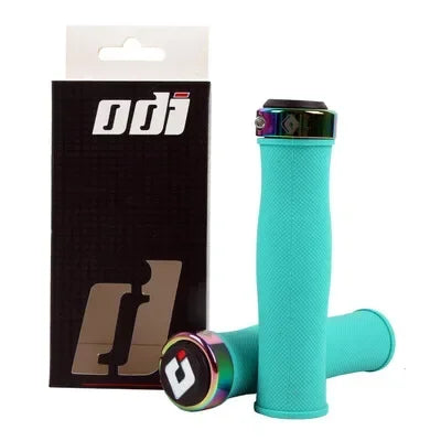 ODI Silicone Lock-On MTB Handlebar Grips – Anti-Slip Bike MTB Handlebar Grips Nixie Bianchi