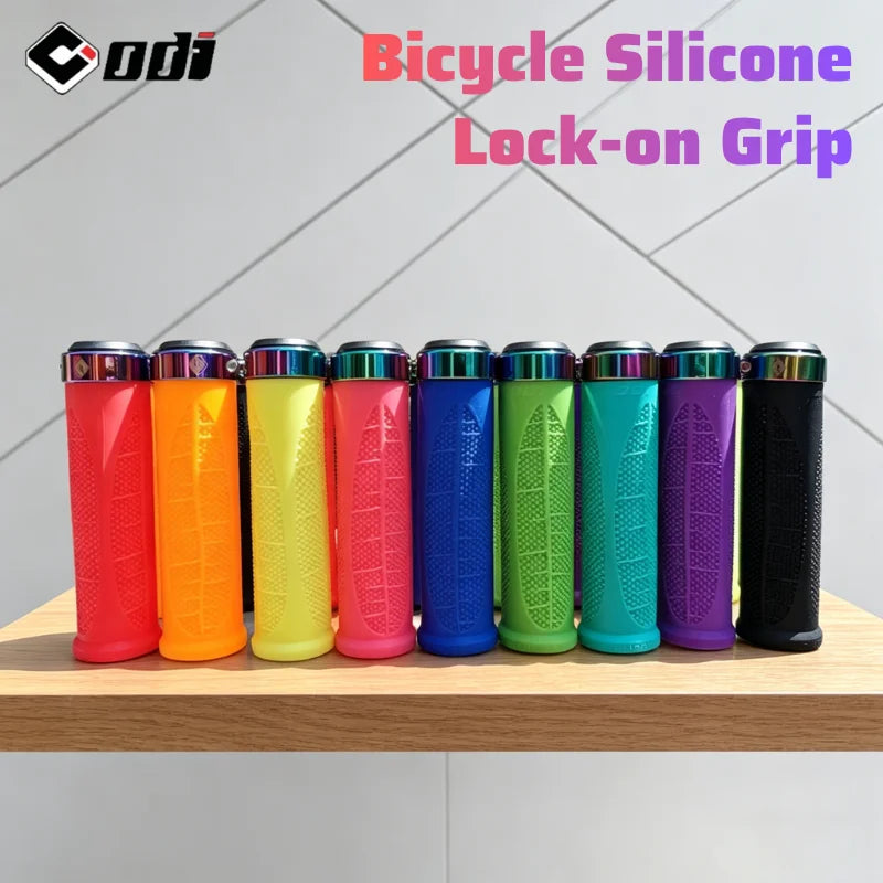 ODI Silicone Lock-On MTB Bike Grips | Anti-Skid Handlebar MTB Handlebar Grips Nixie