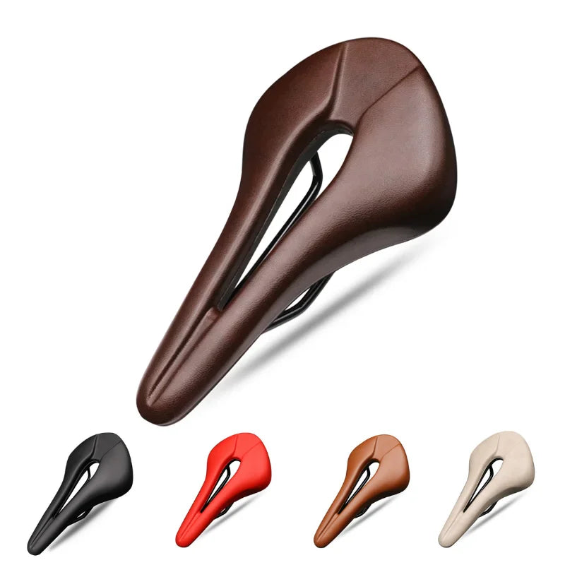 Ergonomic PU Leather Bike Saddle – Hollow Cushion Seat Pad Bicycle Saddle Nixie