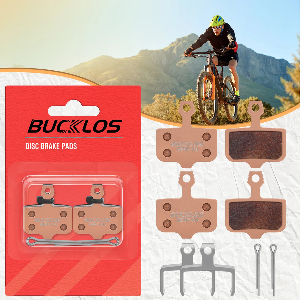 BUCKLOS Sintered Metal Disc Brake Pads for SRAM Avid MTB Gravel Disc Brake Pads Nixie