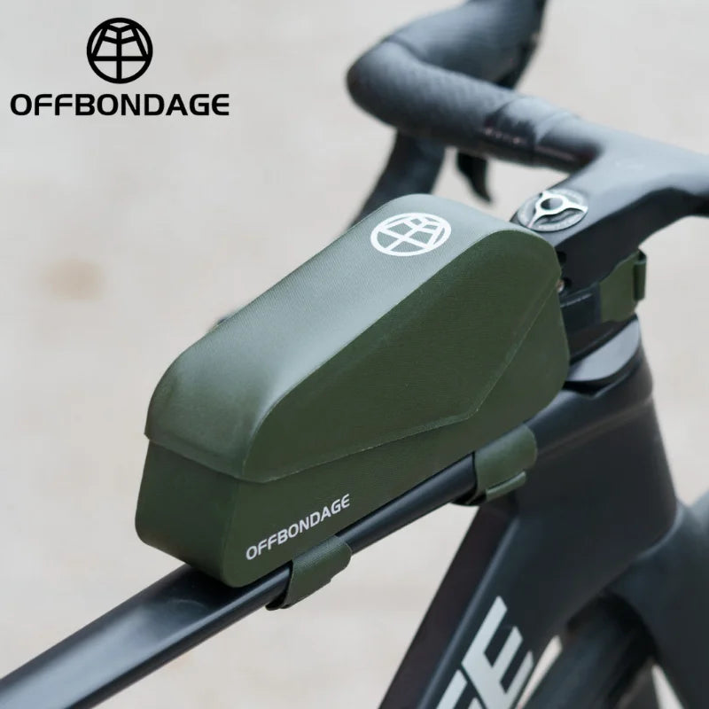 OFFBONDAGE Magnetic Waterproof Bike Top Tube Bag – 1.2L TPU Bike Frame Bag Nixie