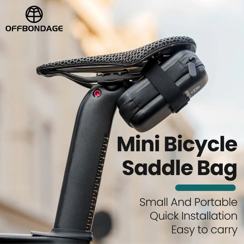 OFFBONDAGE Mini Waterproof Bike Saddle Bag | Cycling Tail Bag Bike Saddle Bag Nixie