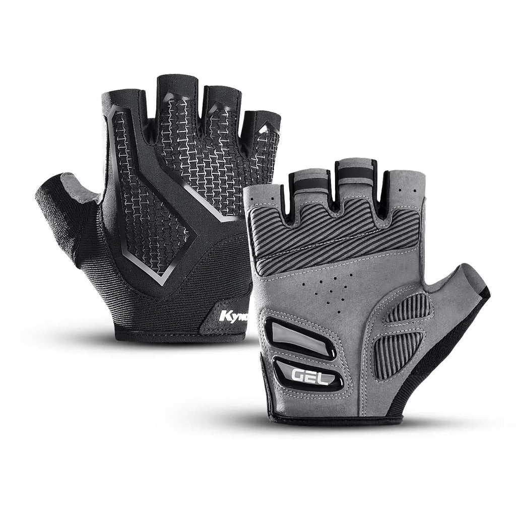 Half Finger Gel Cycling Gloves – Breathable MTB Bike Gloves Cycling Gloves Nixie Gray M