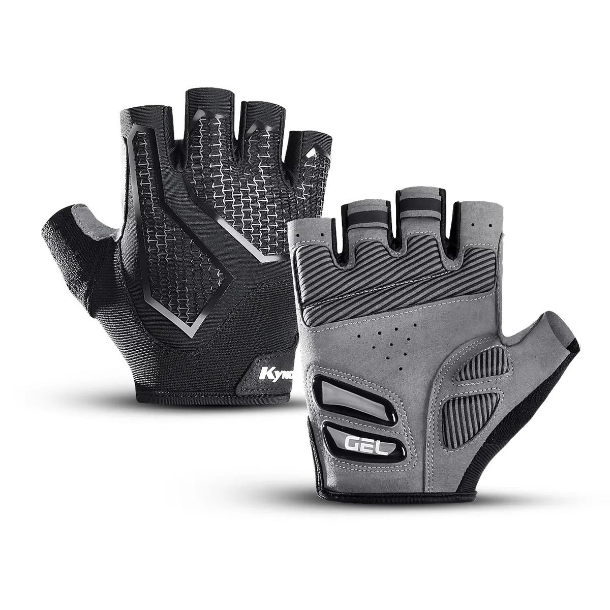 Half Finger Gel Cycling Gloves – Breathable MTB Bike Gloves Cycling Gloves Nixie Gray M