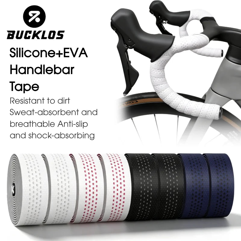 BUCKLOS Silicone EVA Bike Handlebar Tape – Non-Slip Cycling Bike Handlebar Tape Nixie