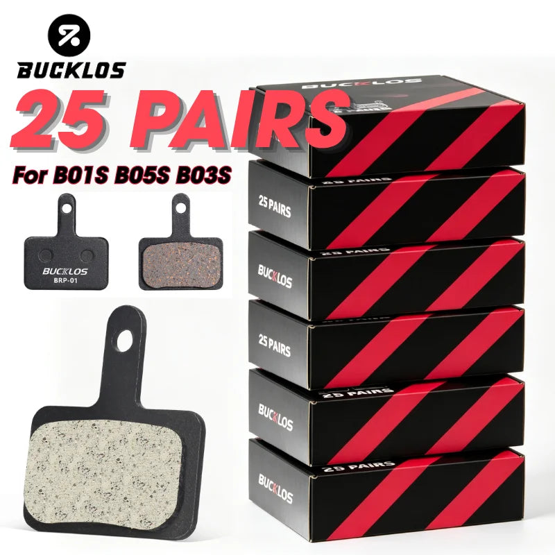 BUCKLOS 25 Pairs MTB Hydraulic Disc Brake Pads B01S B03S B05S Disc Brake Pads Nixie