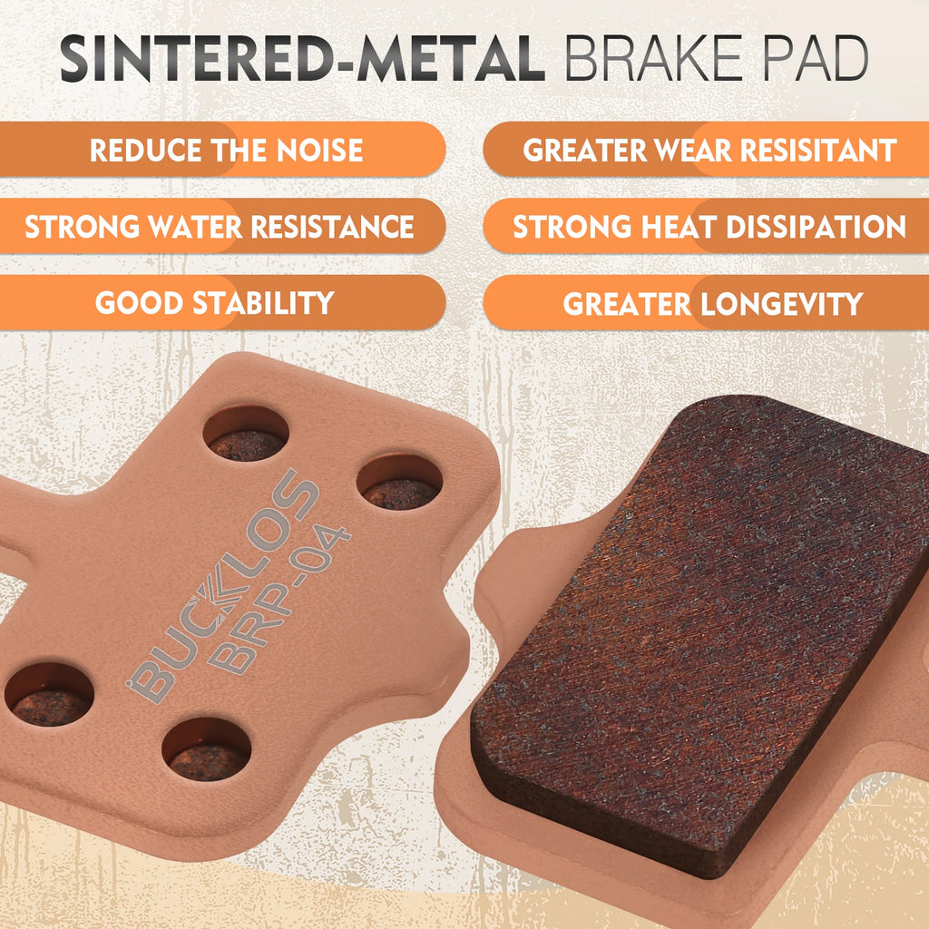 BUCKLOS Sintered Metal Disc Brake Pads for SRAM Avid MTB Gravel Disc Brake Pads Nixie